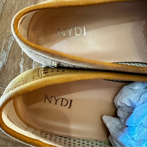 NEW camel colored NYDJ Okoa bow loafers 8.5M - Picture 8 of 12
